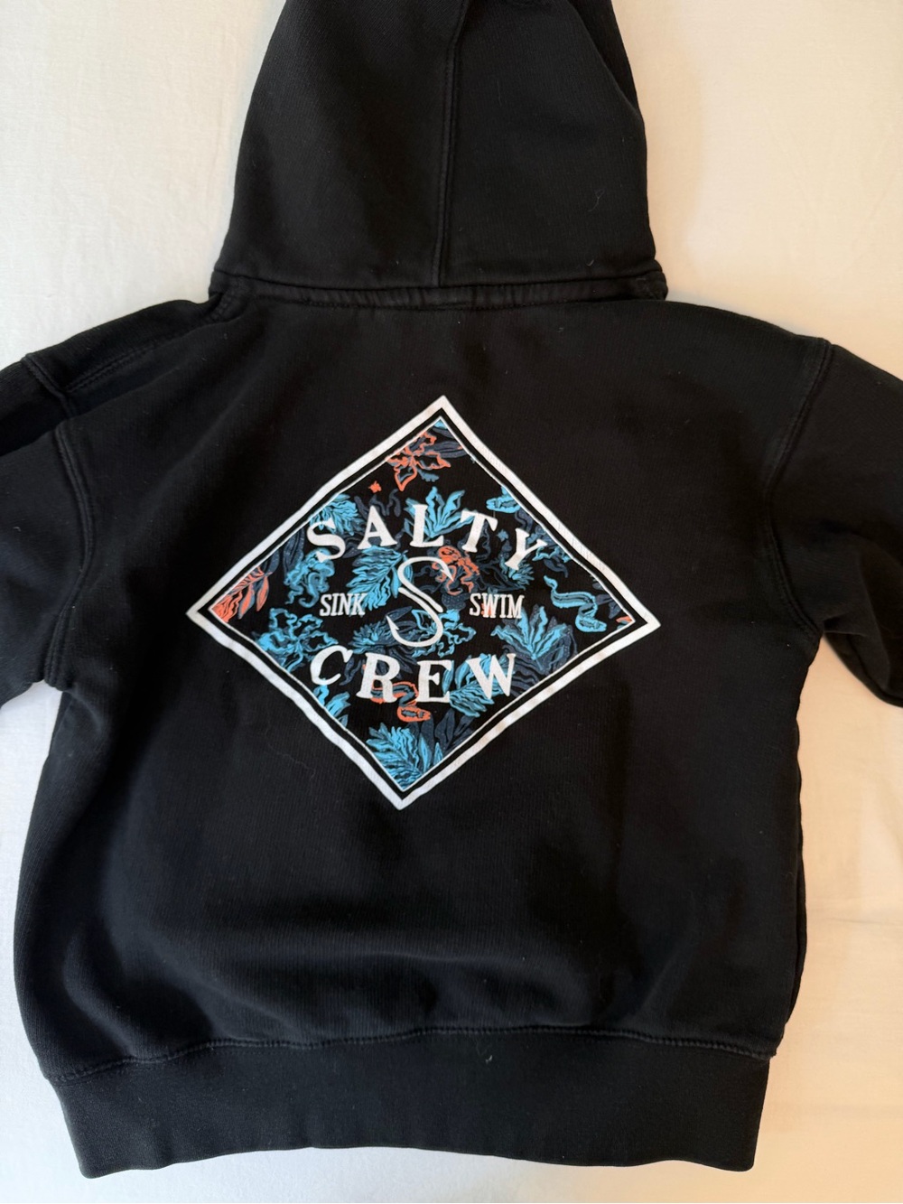 Salty Crew Kids' Black Pullover Hoodie - Black Size Medium